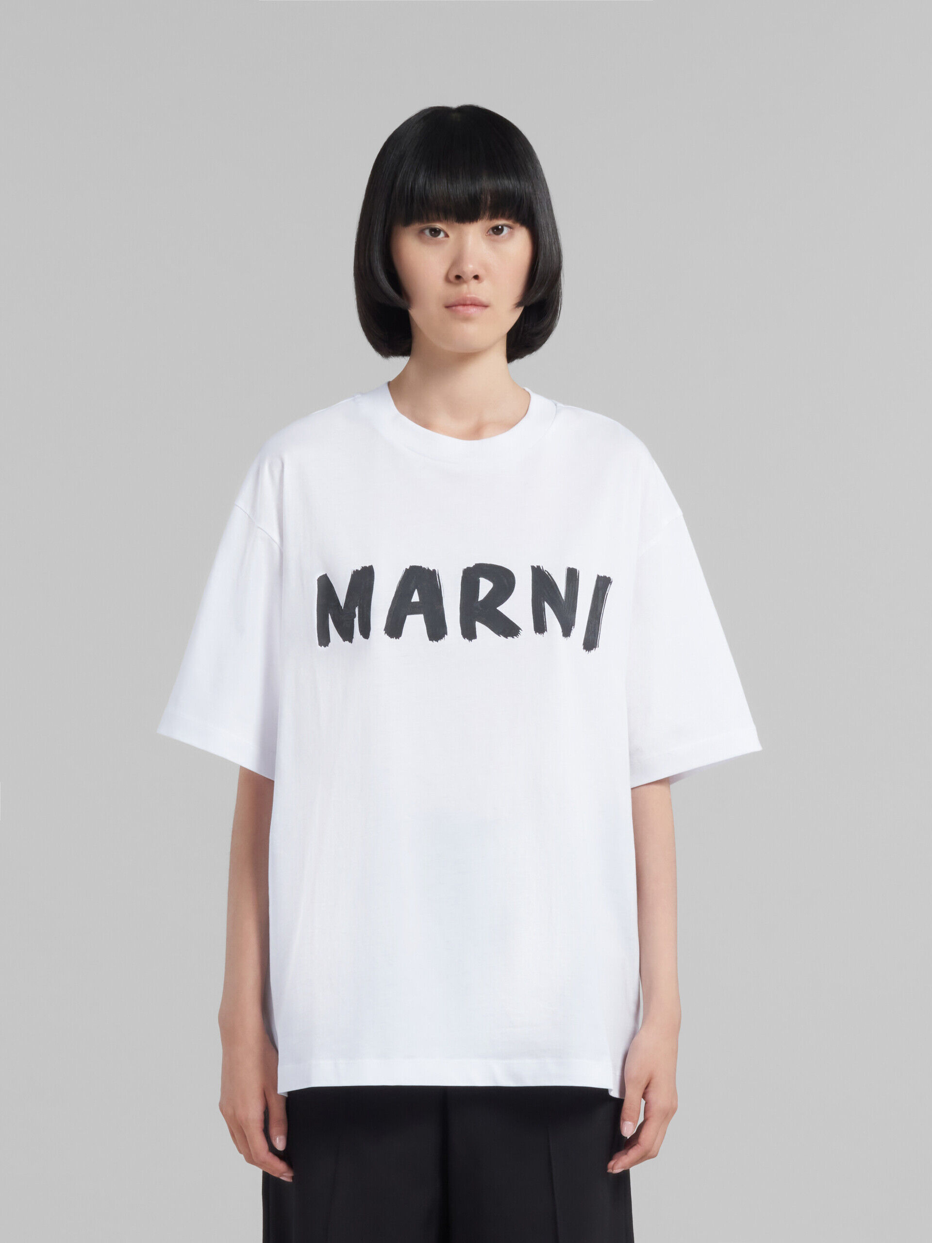 ホワイト MARNI クルーネックTシャツ | skisharp.com
