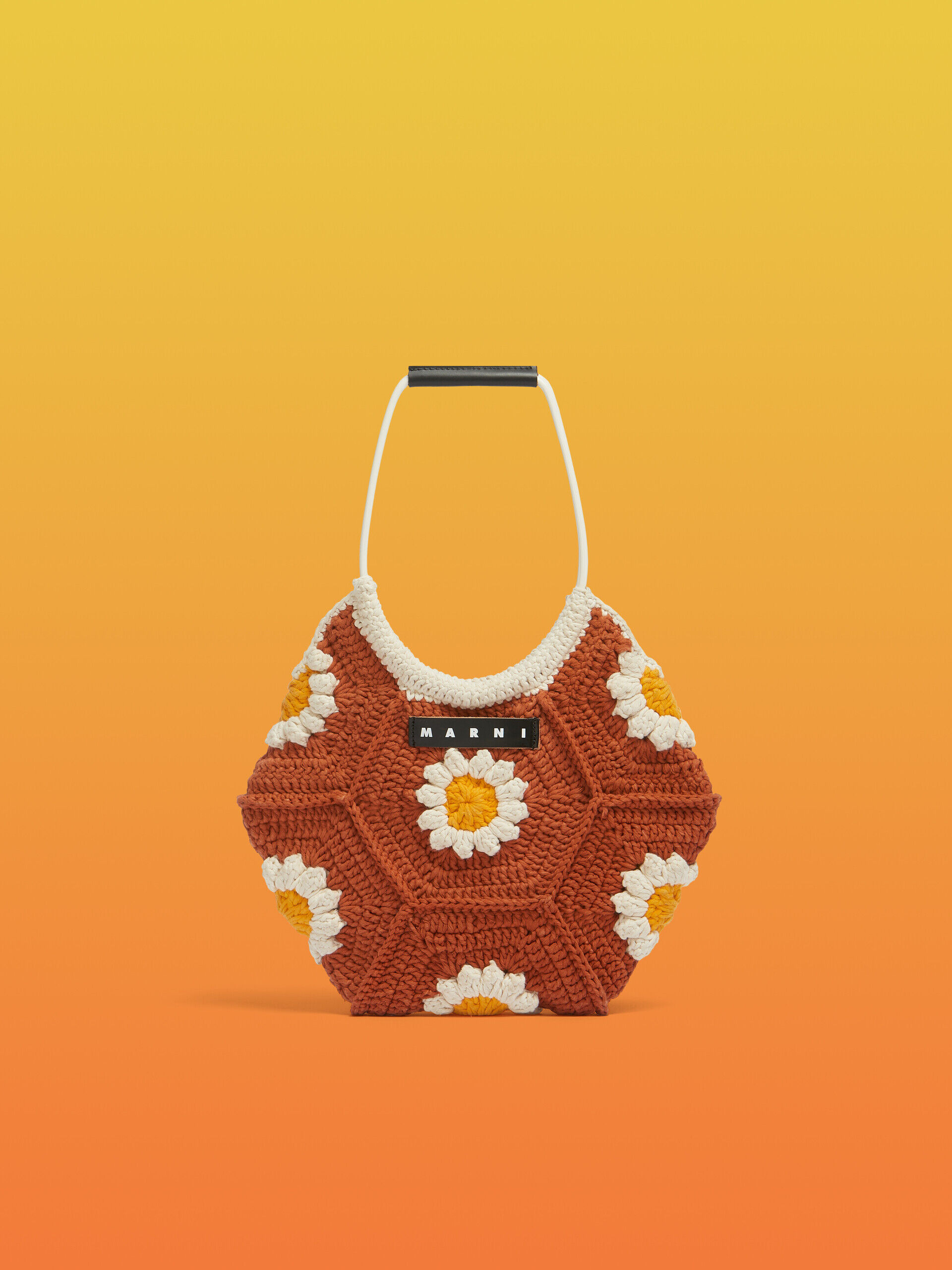 MARNI MARKET◇BOATバッグ コットン ハンドバッグ キャラメル MARNI MARKET BOAT BAG | Marni