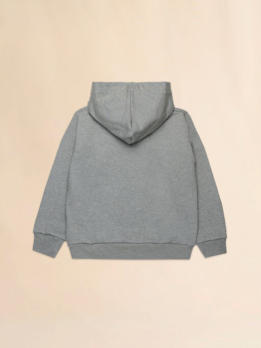 Grey cotton hoodie with Marni patches - Sweaters