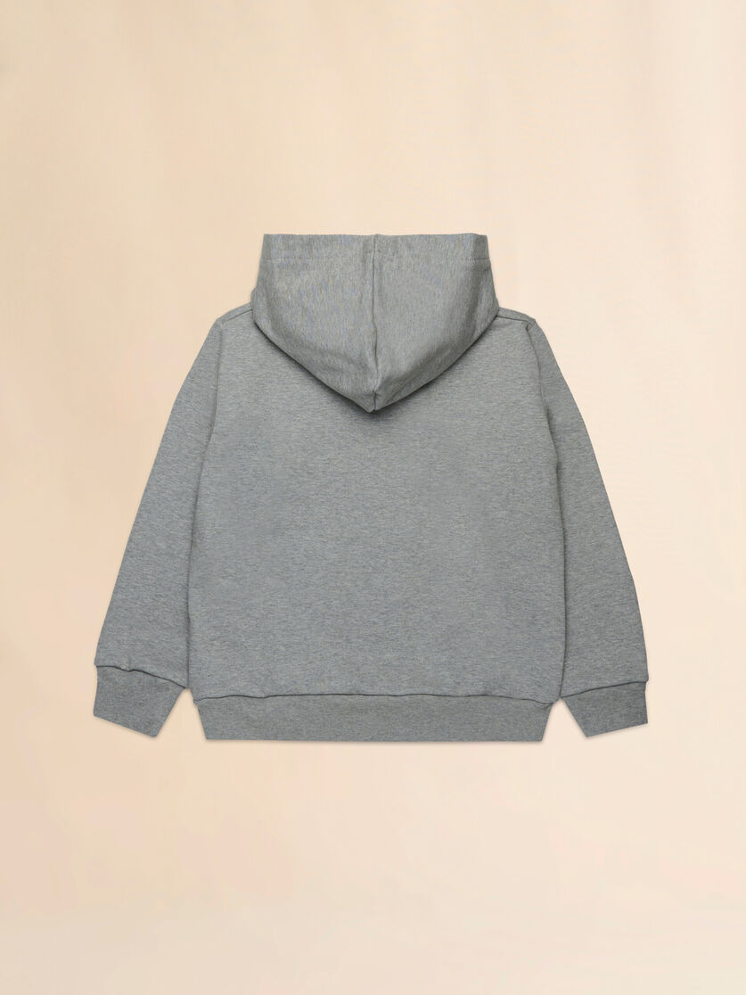 Grey cotton hoodie with Marni patches - Sweaters - Image 2