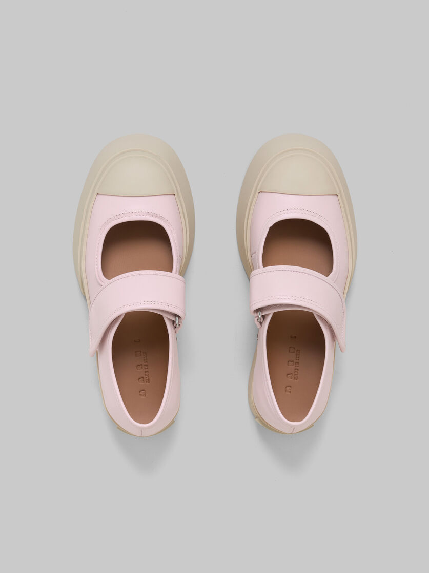 Sneaker Mary Jane in nappa rosa chiaro - Sneakers - Image 4