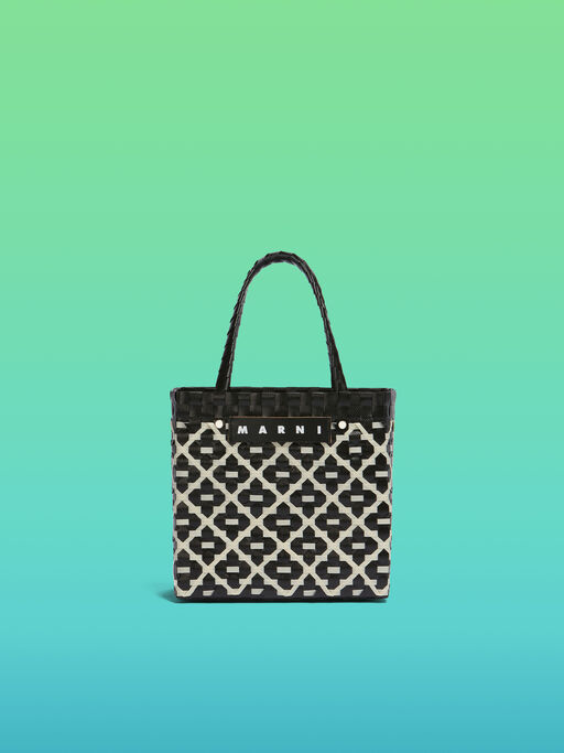ブラック MARNI MARKET Criss-Cross ミニ バスケットバッグ - ショッピングバッグ