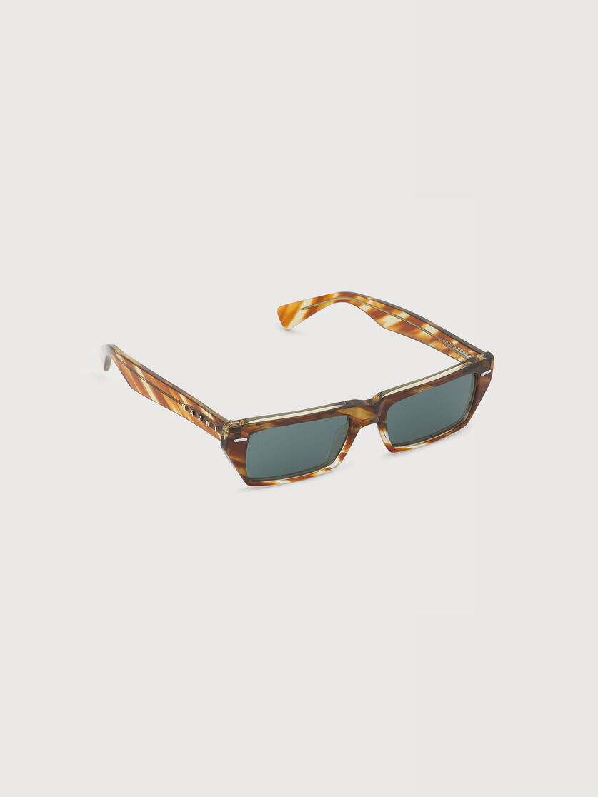 Havana acetate flat-top sunglasses, Image 3