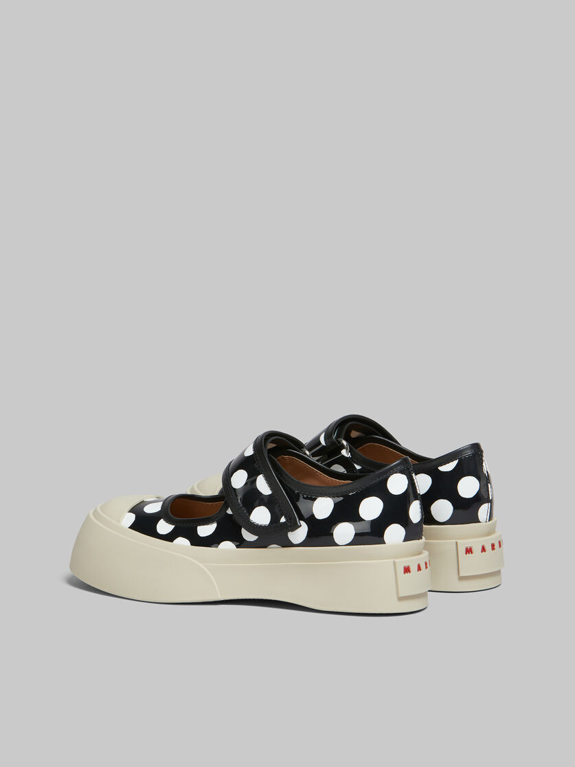 Black and white polka-dot patent leather Pablo Mary Jane sneaker - Sneakers - Image 3