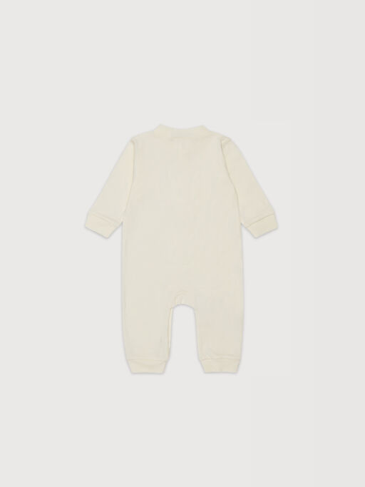 Beige cotton newborn set with Marni logo - Knitwear
