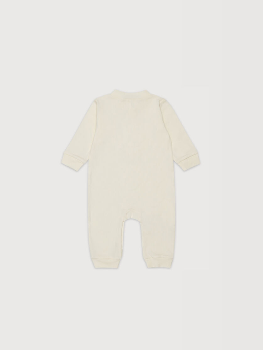 Beige cotton newborn set with Marni logo, Image 2