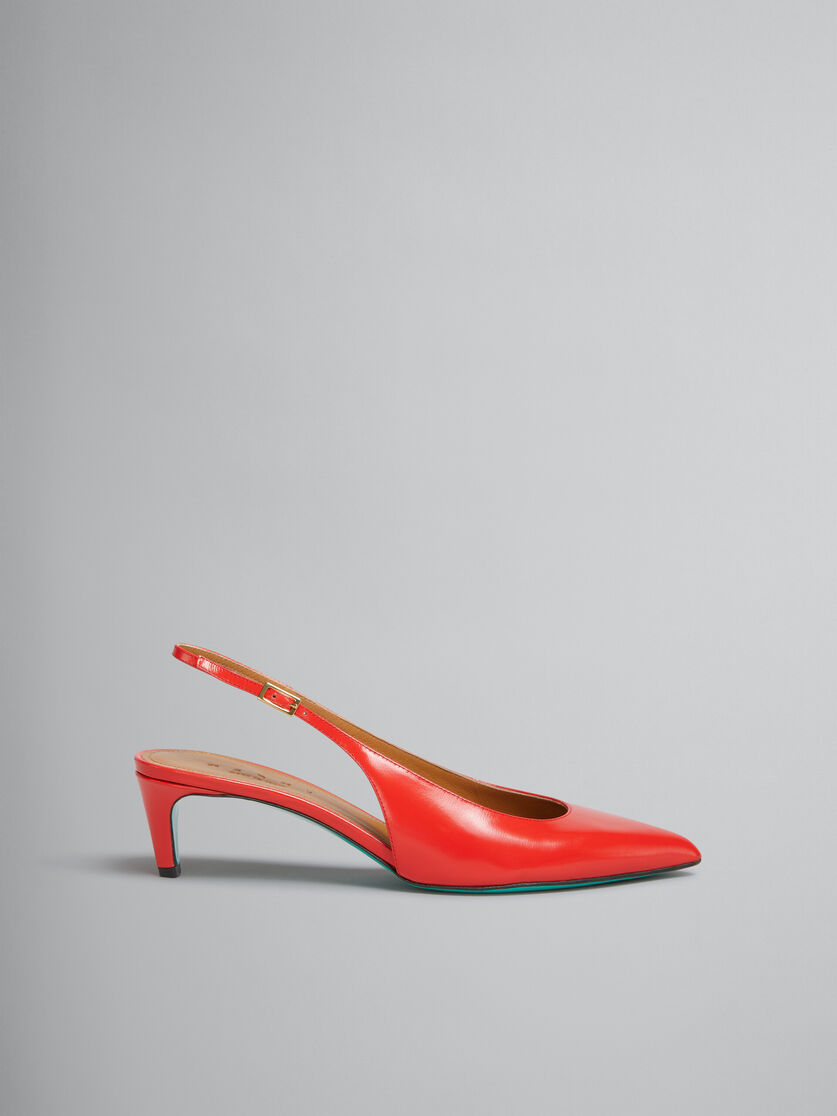 Red palmellato leather Rhythm slingback - Sandals - Image 1