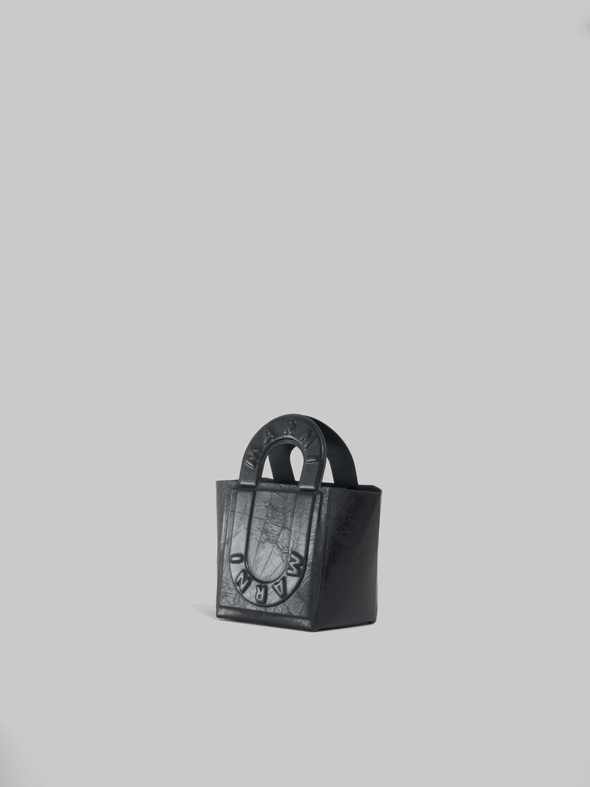 Petit sac cabas Sweedy en cuir gris - Sacs cabas - Image 3