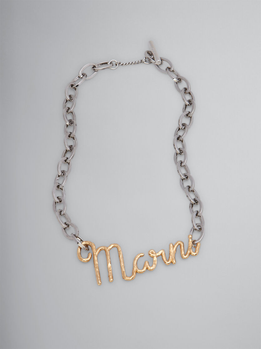 Brass MARNI ITALIC necklace - Necklaces - Image 1
