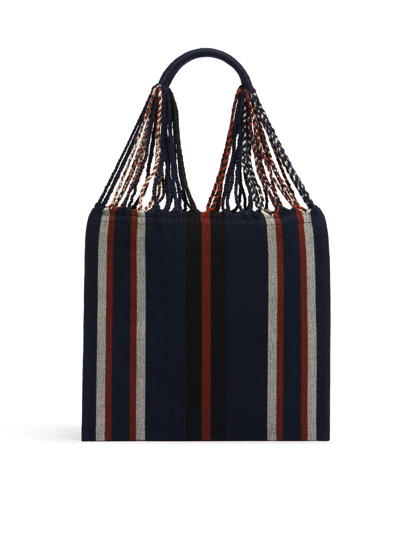 MARNI MARKET ポリエステル ショッピングバッグ ハンモック風ハンドル付き グレー/ターコイズ/レッド - ハンドバッグ - Image 3