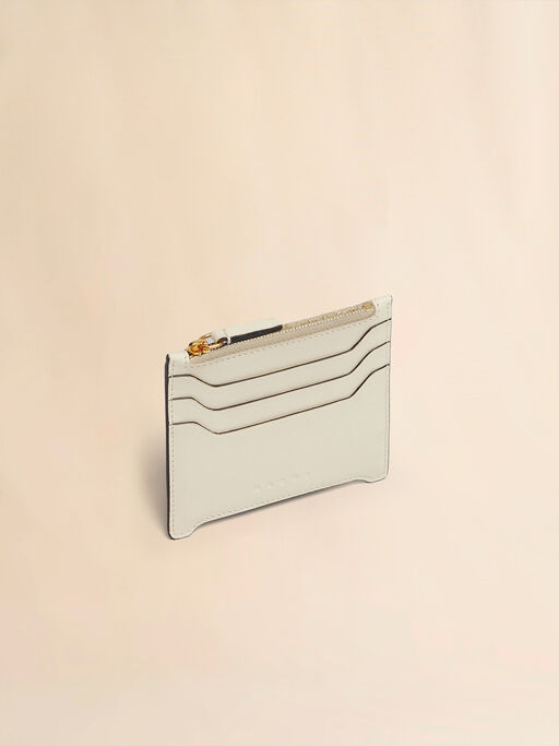 Cream leather Trunkaroo card case - Wallets