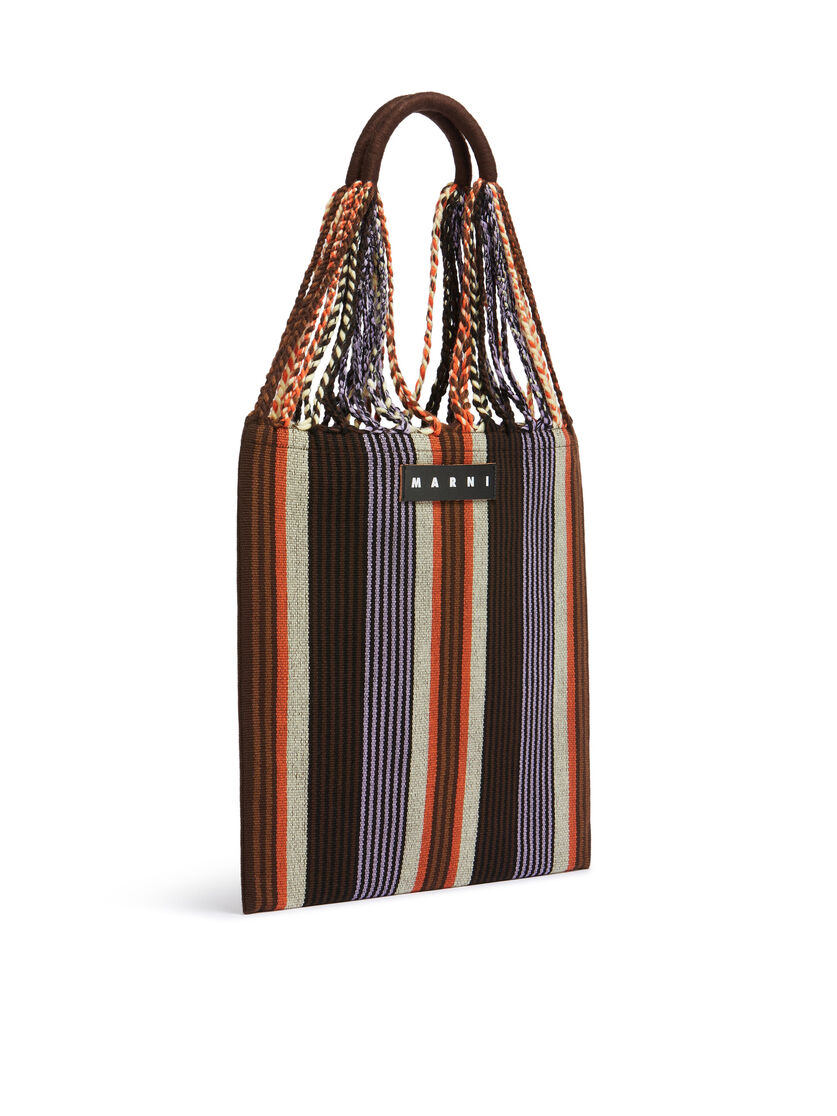 MARNI MARKET ポリエステル ショッピングバッグ ハンモック風ハンドル付き グレー/ターコイズ/レッド - ハンドバッグ - Image 2