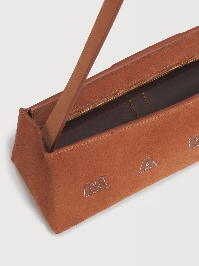 Brown suede Museo bag, Image 3