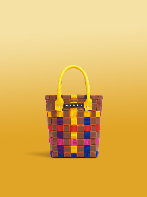 レモン MARNI MARKET MINI TAPE BASKET - ショッピングバッグ