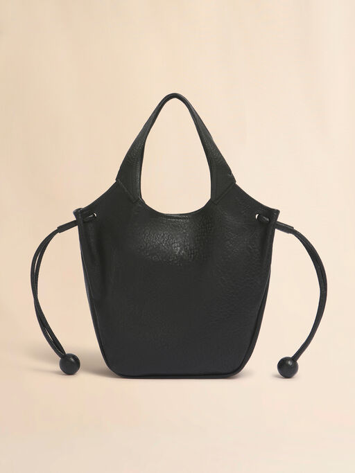 Black leather Trunkaroo Soft small tote bag - Shoulder Bags
