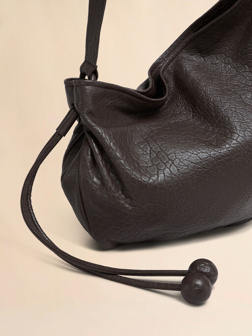 Small brown nappa Hobo bag - Shoulder Bags
