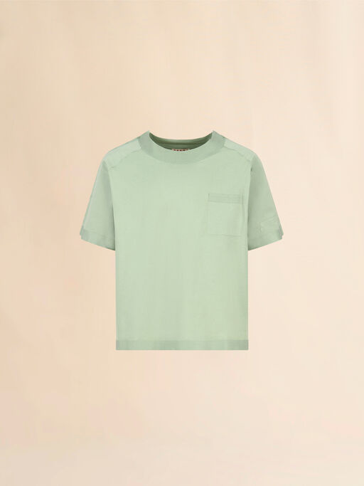 T-shirt in cotone verde con tasca Trunkaroo - Camicie