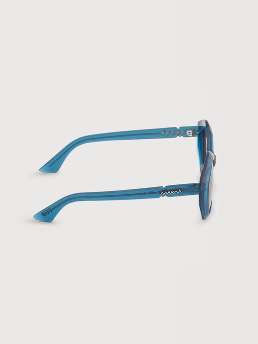 Translucent light blue Eluvi sunglasses - Optical