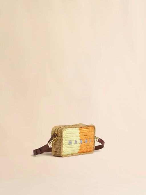 Sacoche pour appareil photo Seaside jaune et orange - Sacs port&eacute;s &eacute;paule