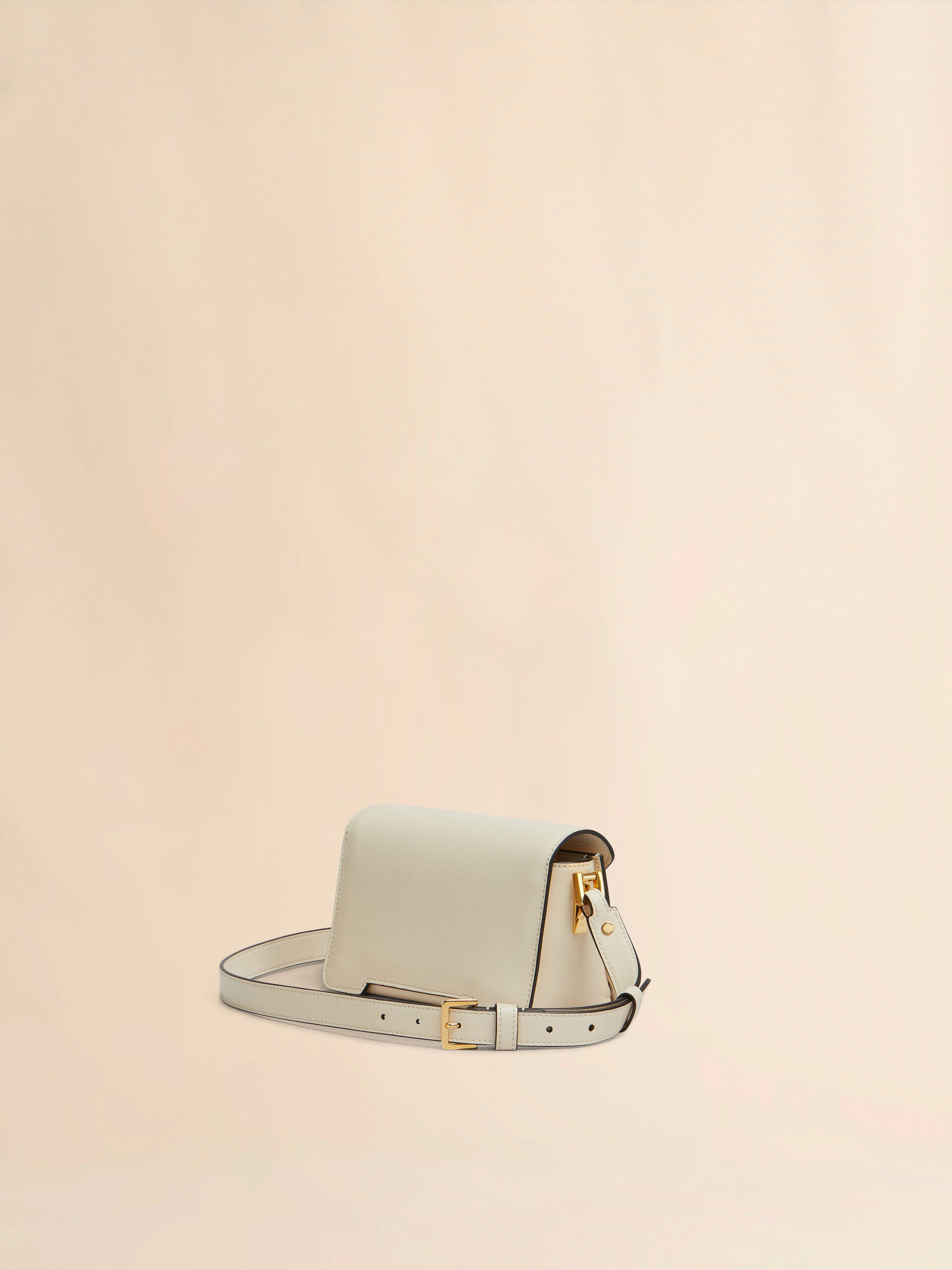 機能美 *Marni*クリームレザー製 Trunkarooミニショルダーバッグ クリーム レザー製 Trunkaroo ミニショルダーバッグ | Marni