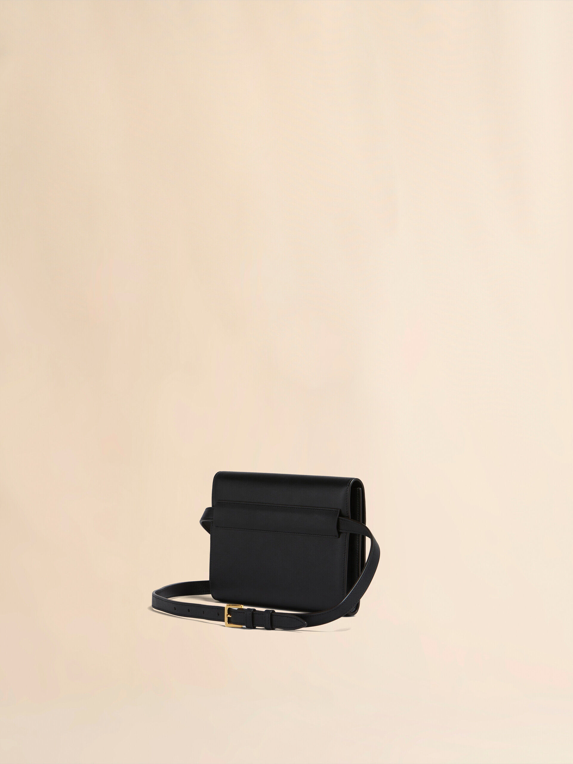 ブラック レザー製 Trunkarooバムバッグ | Marni