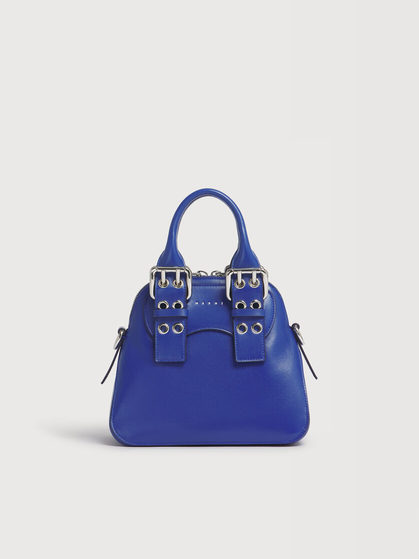 Kleine Belte Tasche aus blauem Leder, Image 1