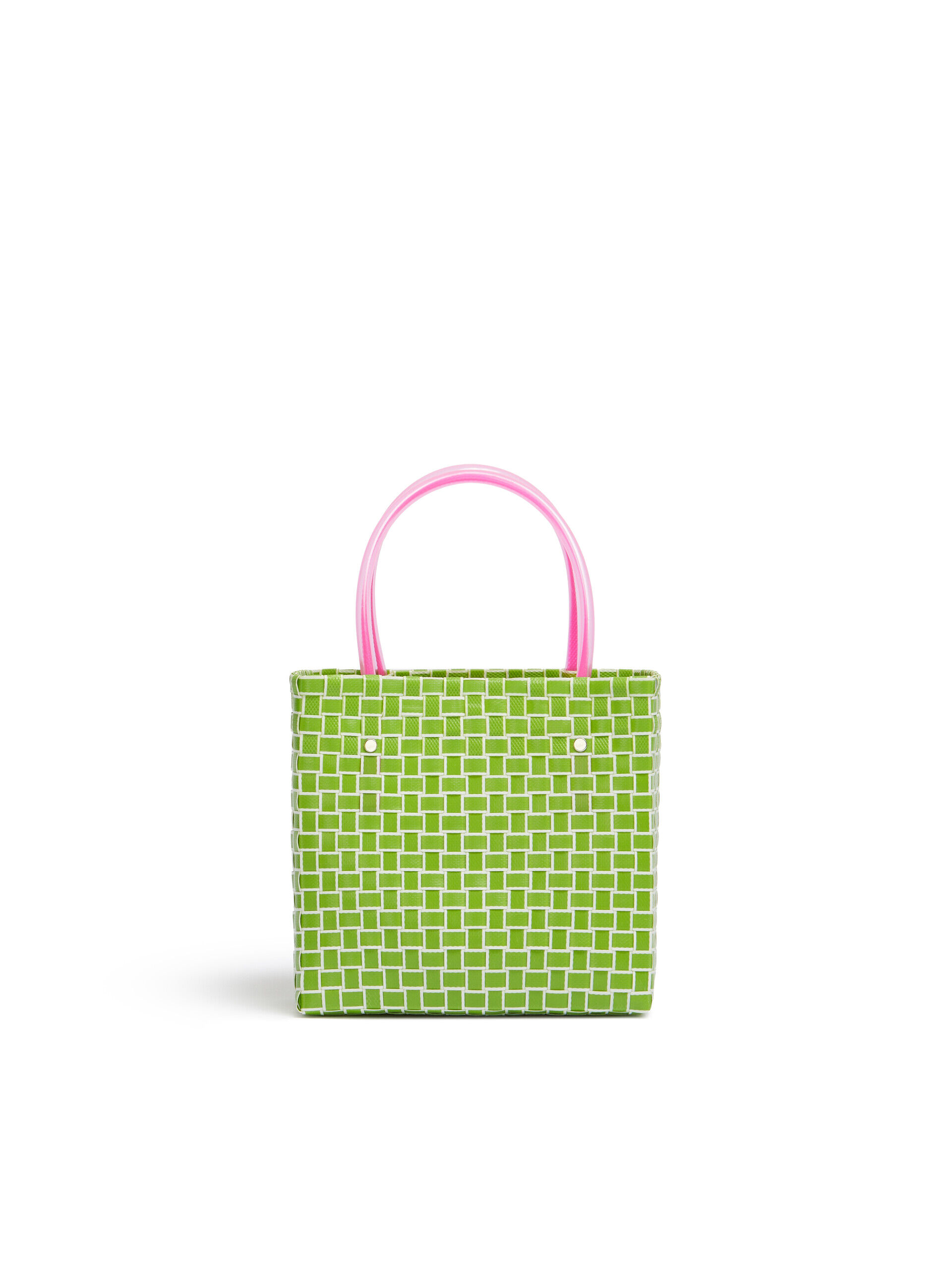 ディープセージ MARNI MARKET MINI BASKET BAG ブルー ピーチ ジグザグ MARNI MARKET ミニバスケットバッグ | Marni