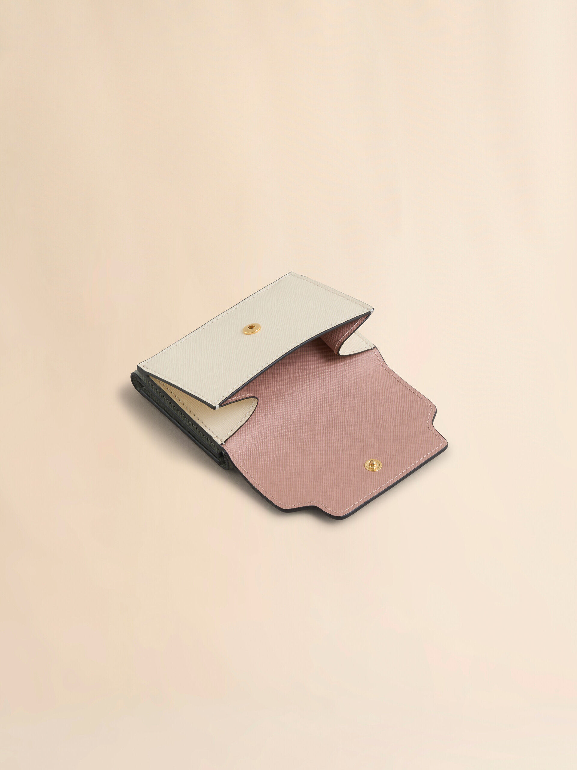 ★【MARNI】 サフィアーノ トライフォールド ウォレット★ MARNI TRUNK サフィアーノレザー トライフォールド ウォレット