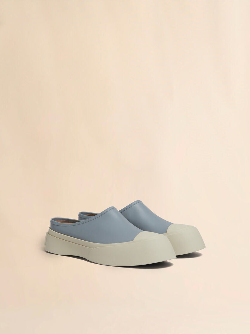 Grey leather Pablo sabot - Sneakers - Image 2