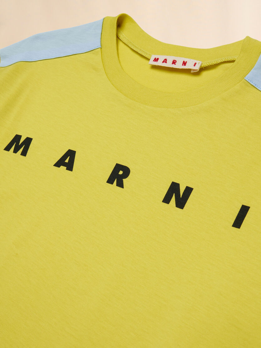 Yellow long-sleeved T-shirt with sleeve stripes - T-shirts - Image 4