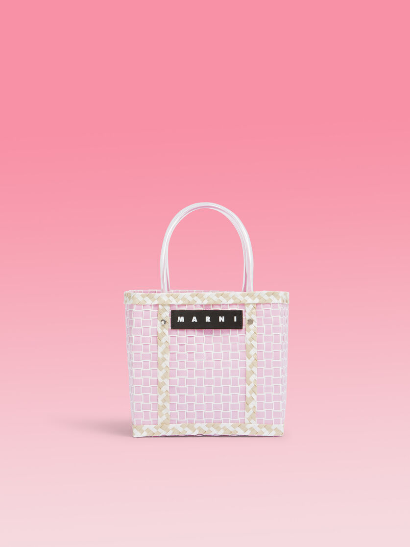 ブルー MARNI MARKET コントラストトリム バスケットバッグ - ショッピングバッグ - Image 1