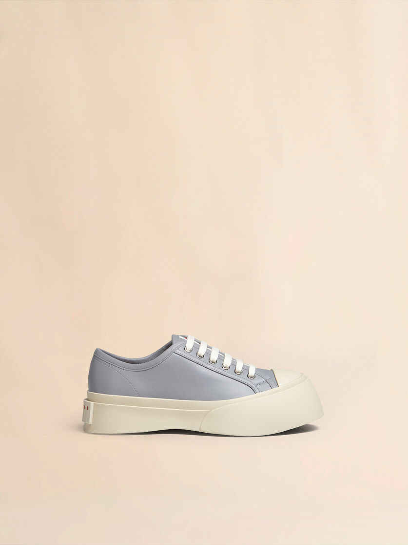 Light blue nappa leather Pablo lace-up sneaker - Sneakers - Image 1