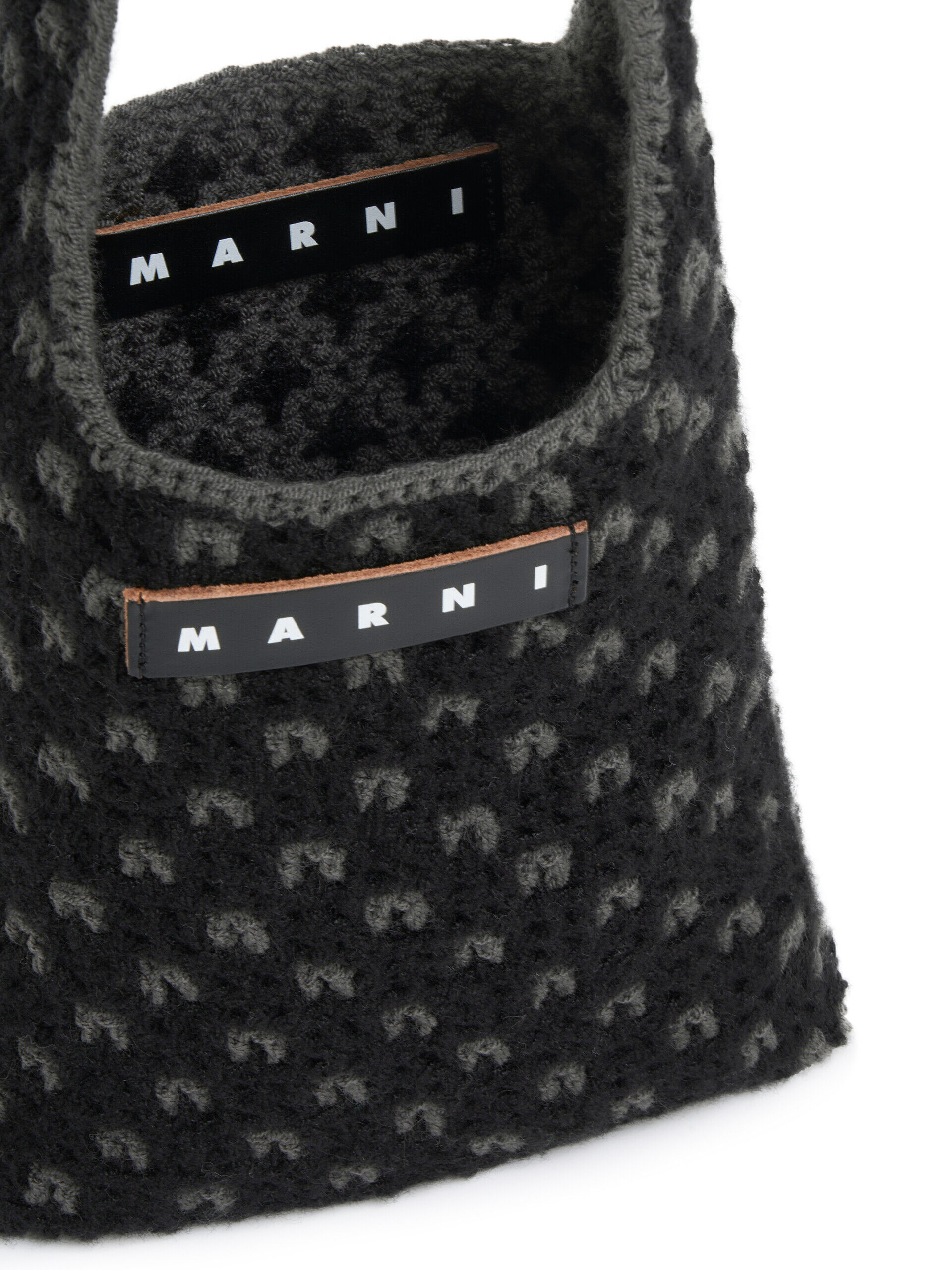 グレー MARNI MARKET リバーシブル ニット ミニバッグ | Marni