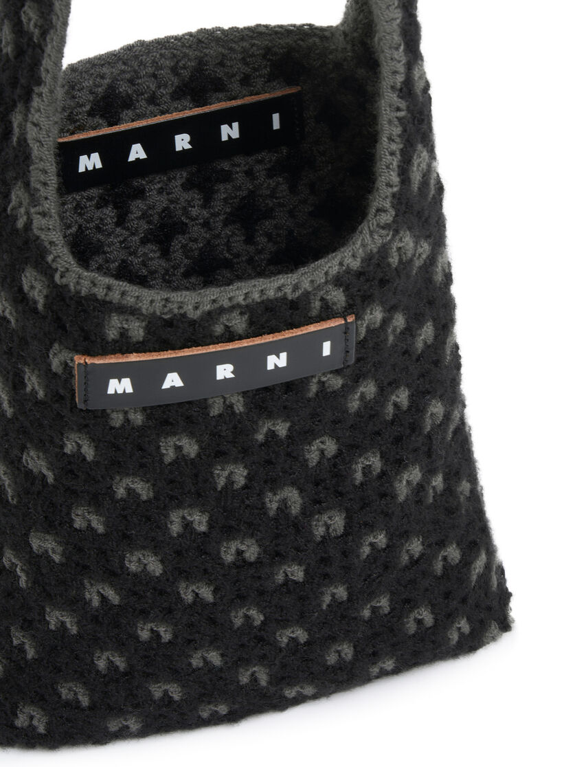 レッド MARNI MARKET リバーシブルニット ミニバッグ - ショッピングバッグ - Image 4