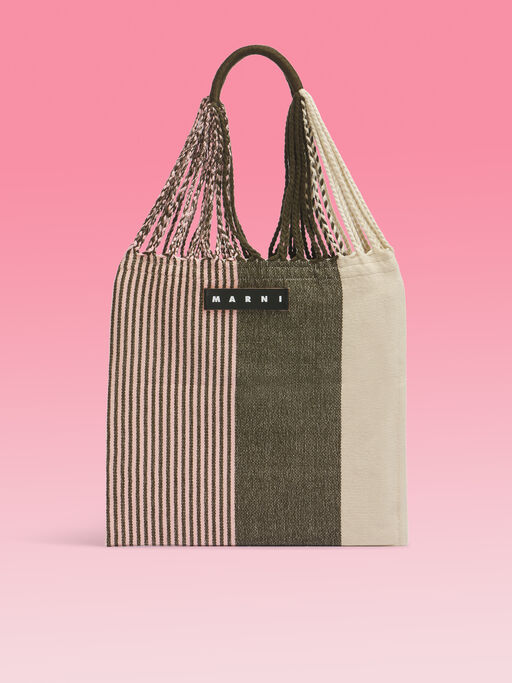 ウッド MARNI MARKET HAMMOCK BAG - ハンドバッグ