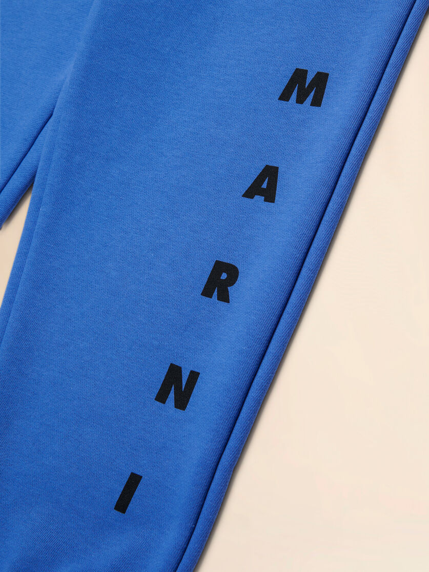 Black cotton joggers with Marni print - Pants - Image 4