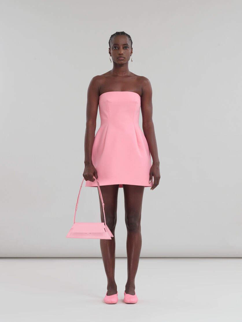 Mini Trunkoise bag in smooth light pink leather | Marni