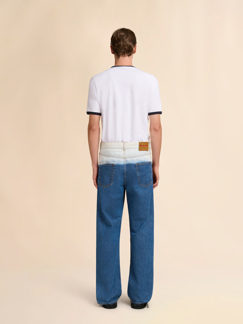 Blue denim jeans with degrad&eacute; finish, Image 3