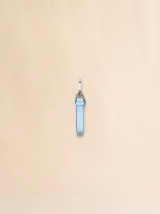 Blue leather keyring with Marni Mending - Key Rings