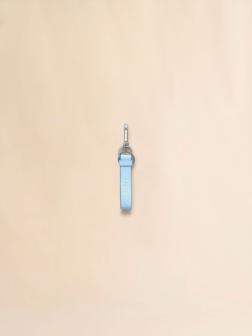 Blue leather keyring with Marni Mending - Key Rings - Image 1