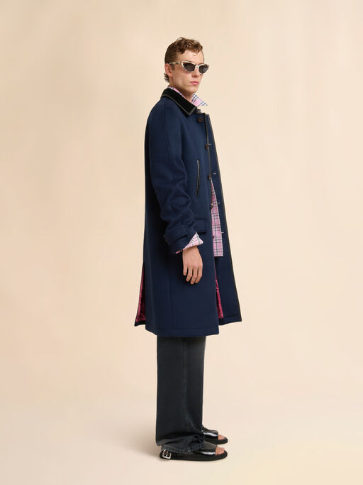 Pink compact cotton shirt with checked pattern - Shirts