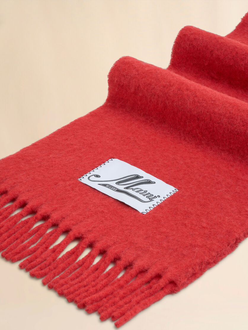 Sciarpa in alpaca azzurra - Sciarpe - Image 3