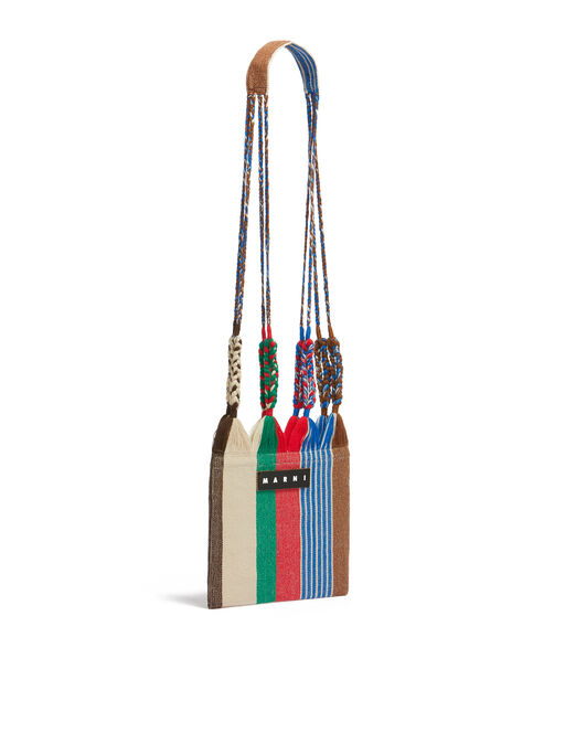 アースオブシエナ MARNI MARKET HAMMOCK クロシェ クロスボディバッグ - ショッピングバッグ