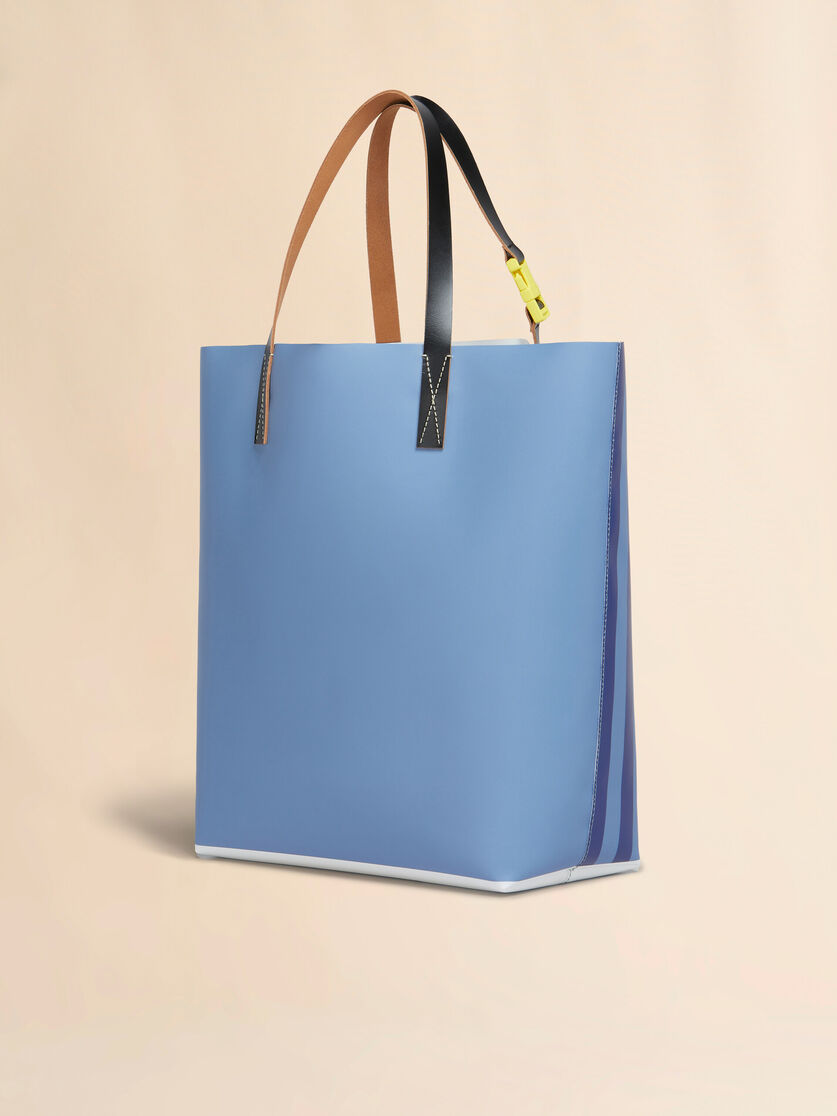 Sac shopping Tribeca à rayures bleues avec logo Marni - Sacs cabas - Image 2