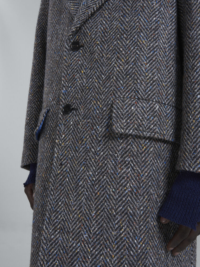 Grey chevron wool coat | Marni