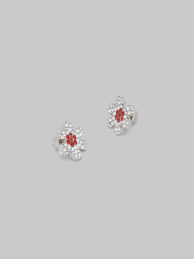 MARNI Flower motif Earring Accessories ORMV015A0 Gold x red