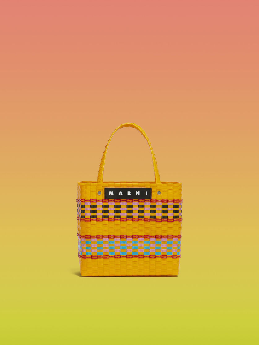 イエロー MARNI MARKET RETRO スモール バスケットバッグ - ショッピングバッグ - Image 1
