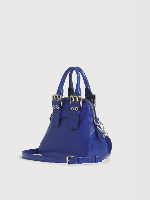 Blue leather small Belte Bag - Handbags