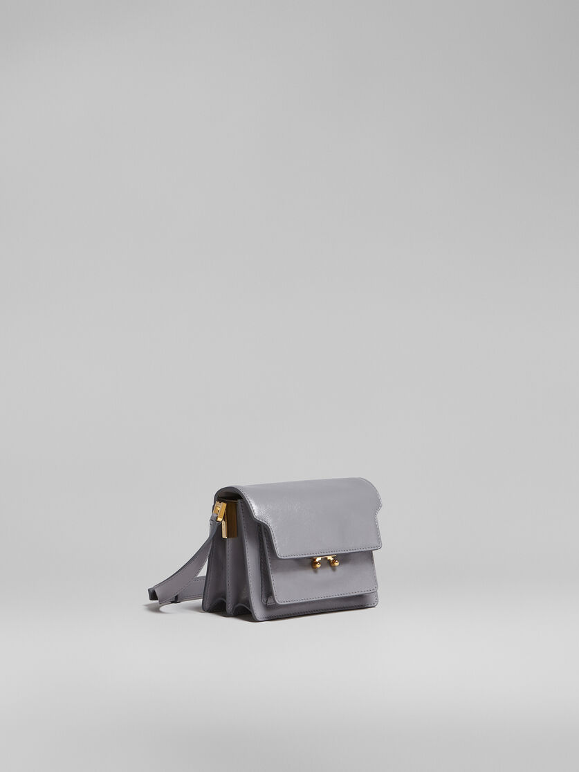 TRUNK SOFT mini bag in green leather - Shoulder Bags - Image 6
