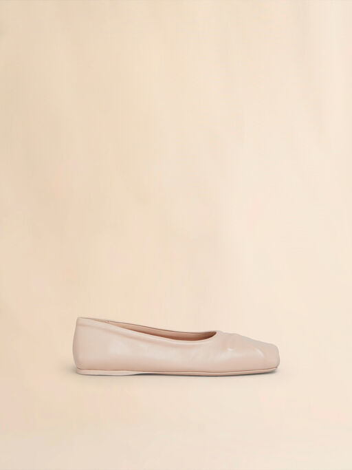 Puderrosafarbene Little Bow Ballerinas aus Nappaleder - Ballerinas